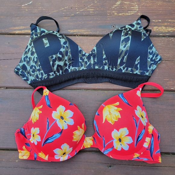PINK Victoria's Secret Bra Bundle - Size 34B (GUC) - Picture 1 of 16